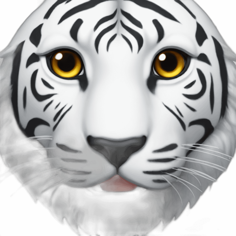 White tiger emoji