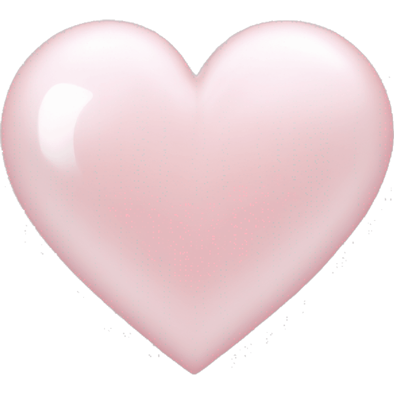 pearl light pink heart emoji