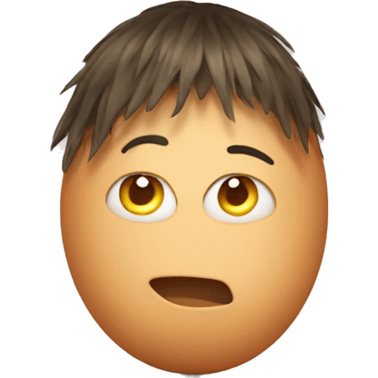 egg with hair emoji