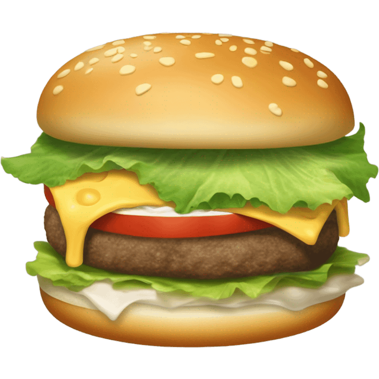 Super cheesy burger emoji