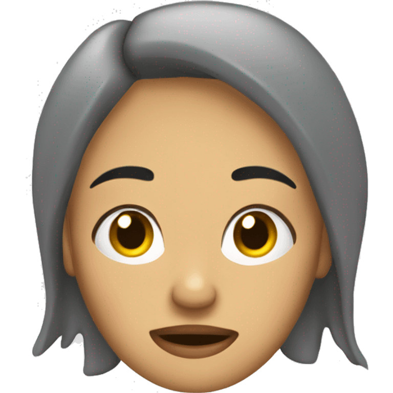 Chica dormida blanca  emoji