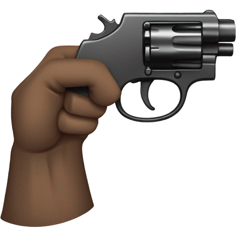 hand in the shape of a gun emoji