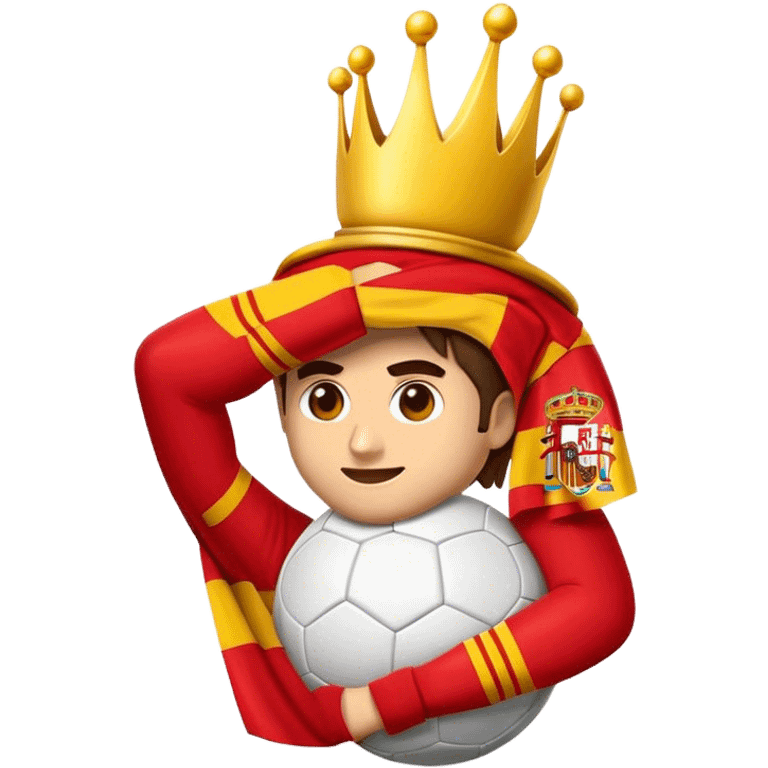 Cinematic Realistic La Liga Pop Culture Emoji, showcasing a dynamic portrayal of Spain's premier football league rendered with lifelike detail and energetic, modern lighting. emoji