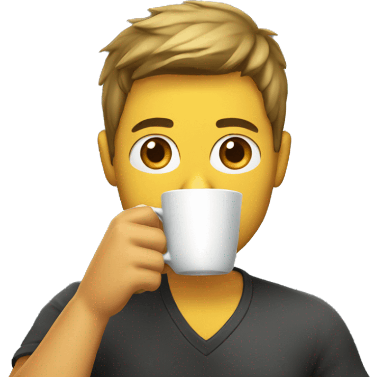 gamer drinking coffee emoji