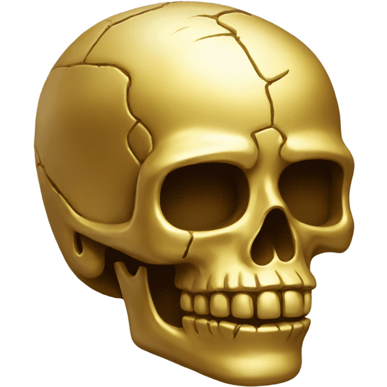 Gold skull emoji