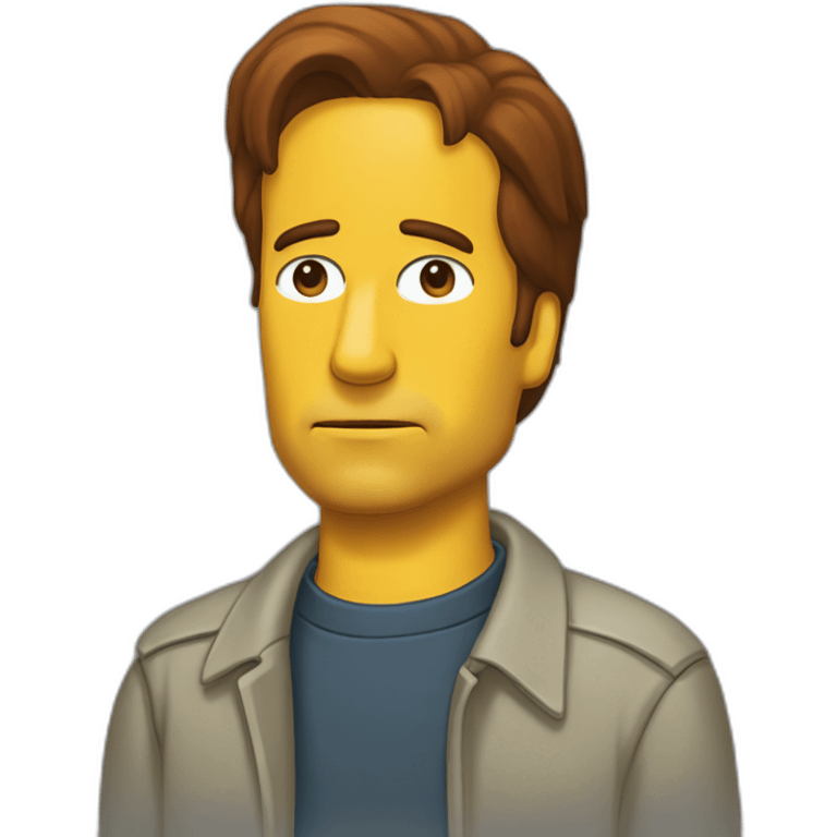 Fox Mulder Simpsons emoji