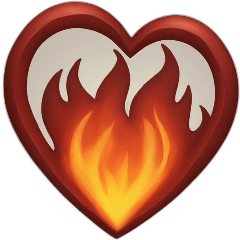 Fire heart emoji