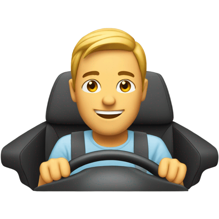 driving safe smiling emoji