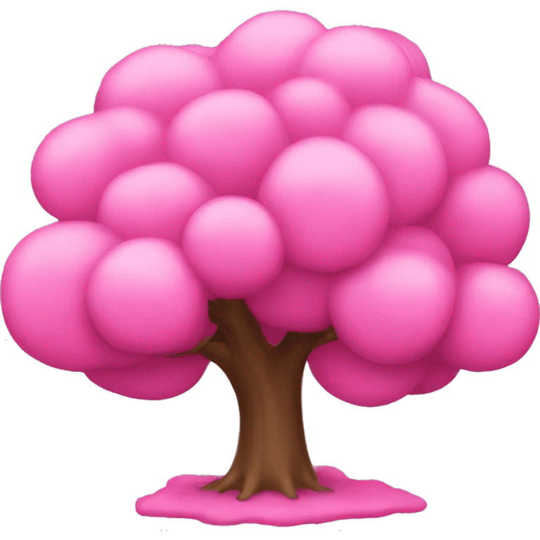 pink tree emoji