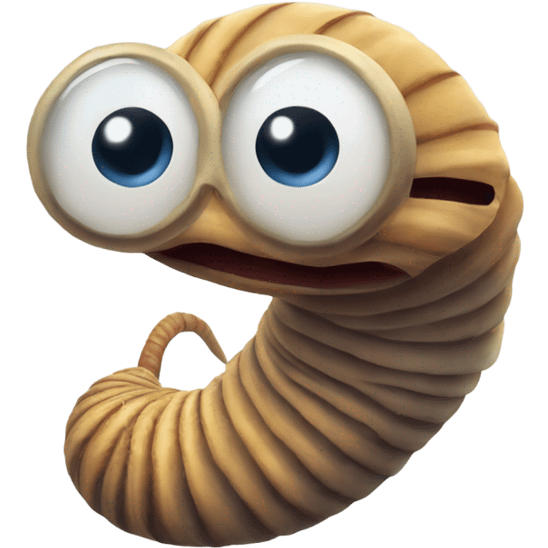 Dune worm with a monocle emoji