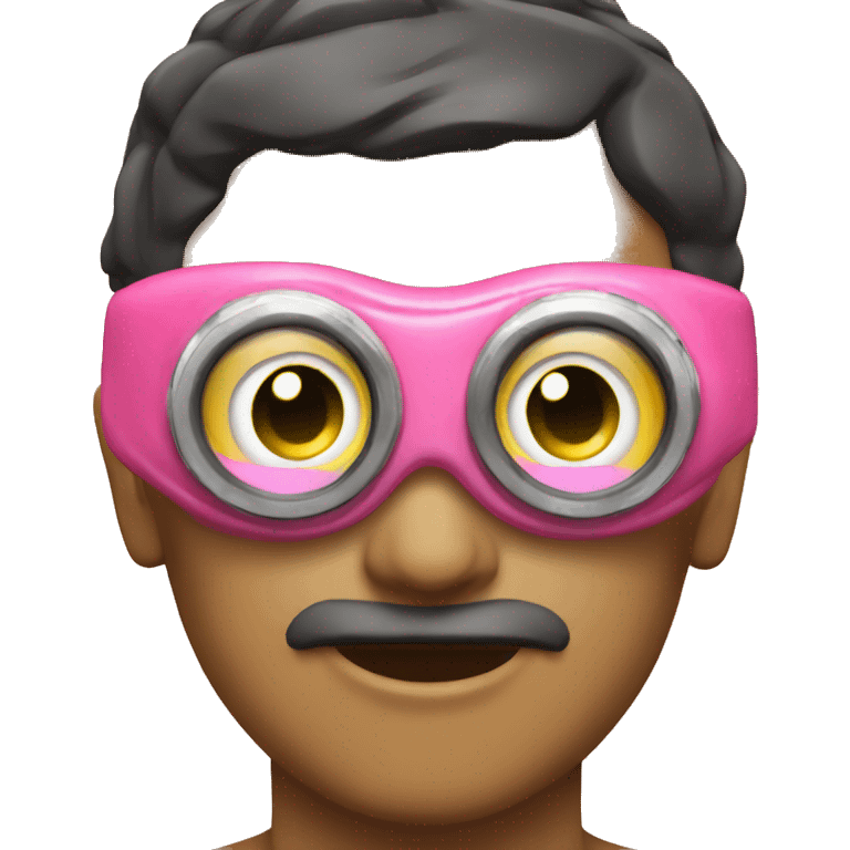 swimming goggles with emoji