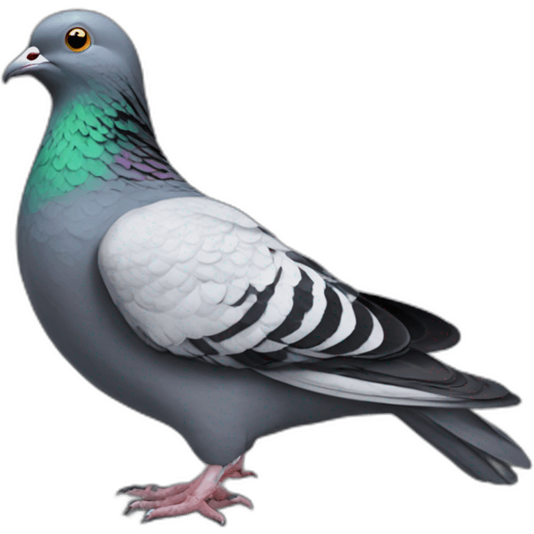 pigeon sur chat emoji