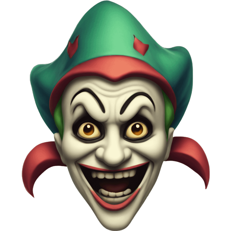 vintage scary jester  emoji