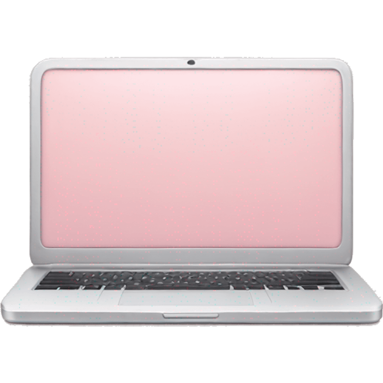 Light pink laptop emoji