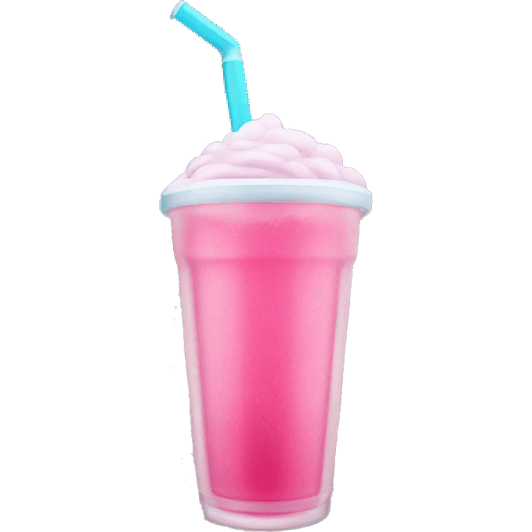 A pink slushie emoji