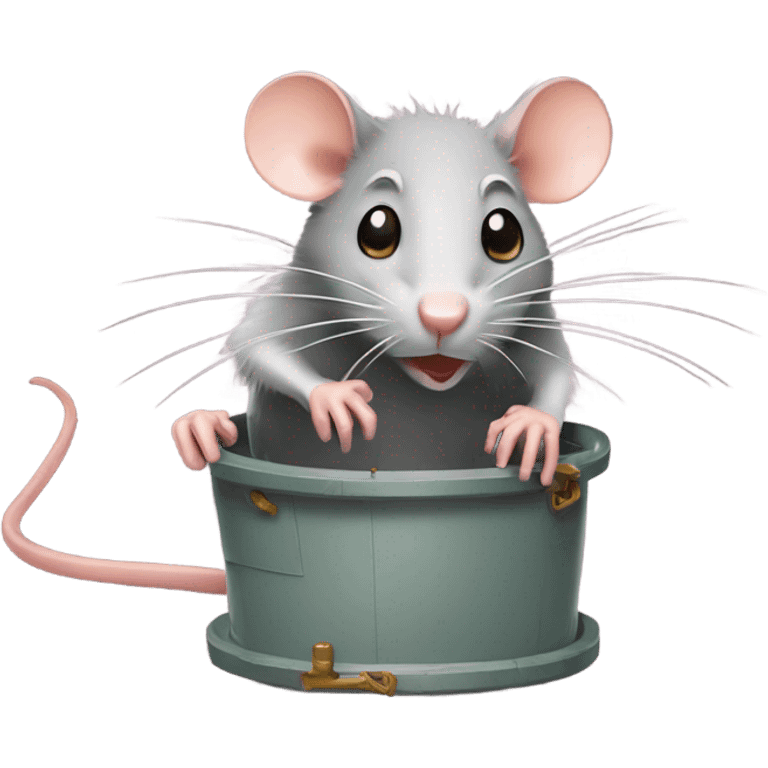 Rat in a mouse trap emoji