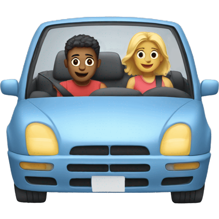 2 persons in a car emoji