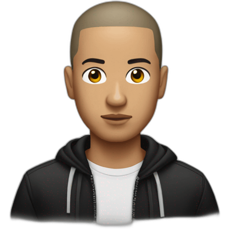 eminem black buzz cut emoji