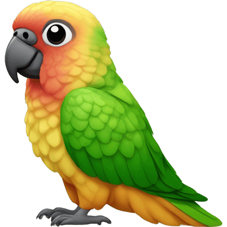 red factor pineapple green cheek conure emoji