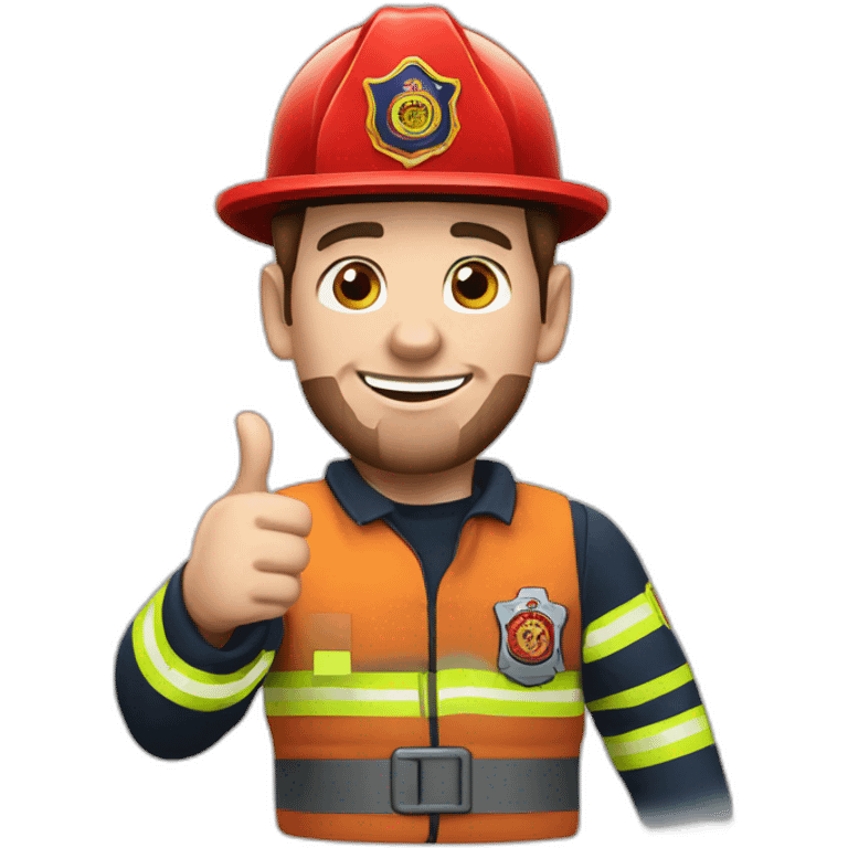 Lionel Messi firefighter Thumbs up emoji