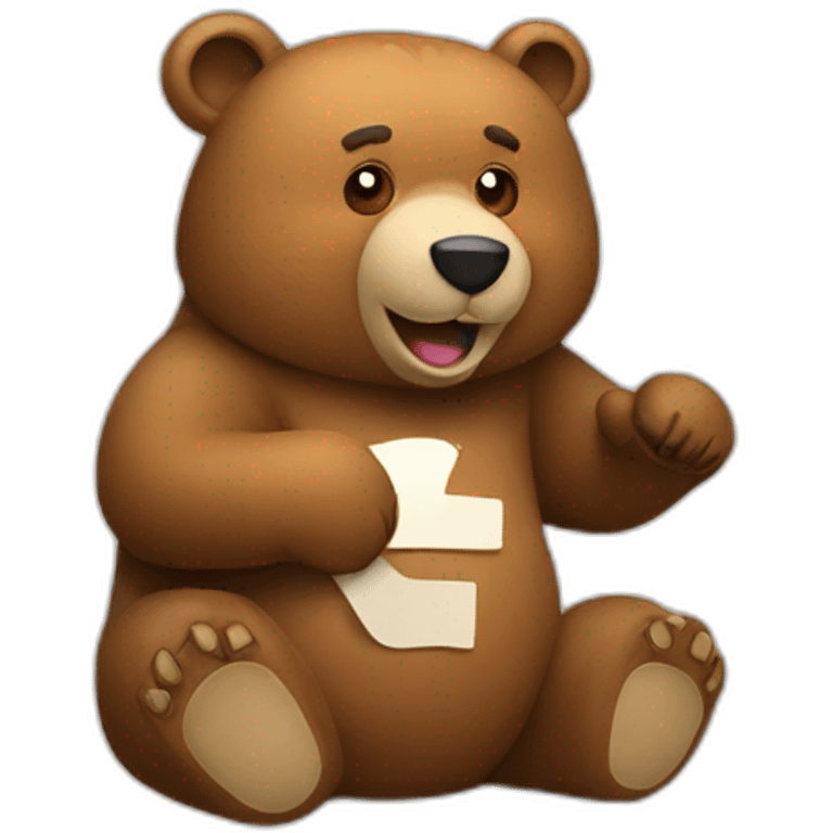 bear approving a check mark emoji