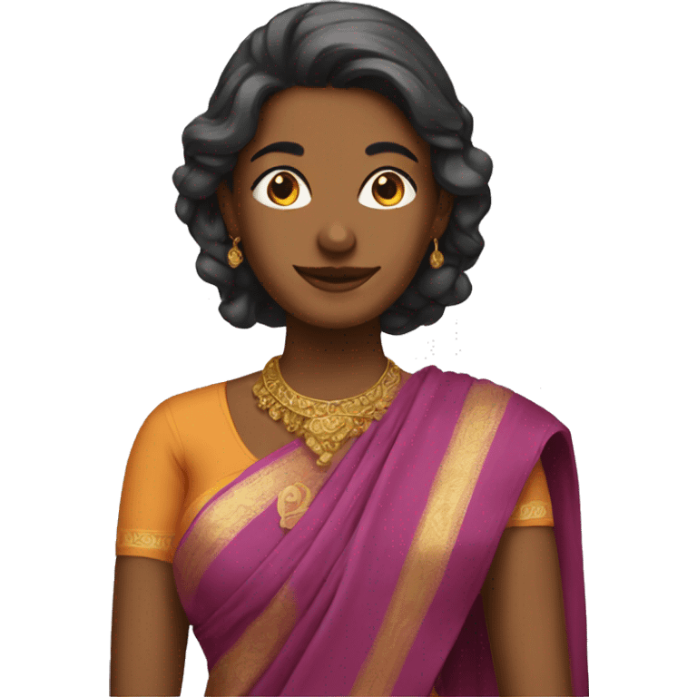 woman wearing saree  emoji