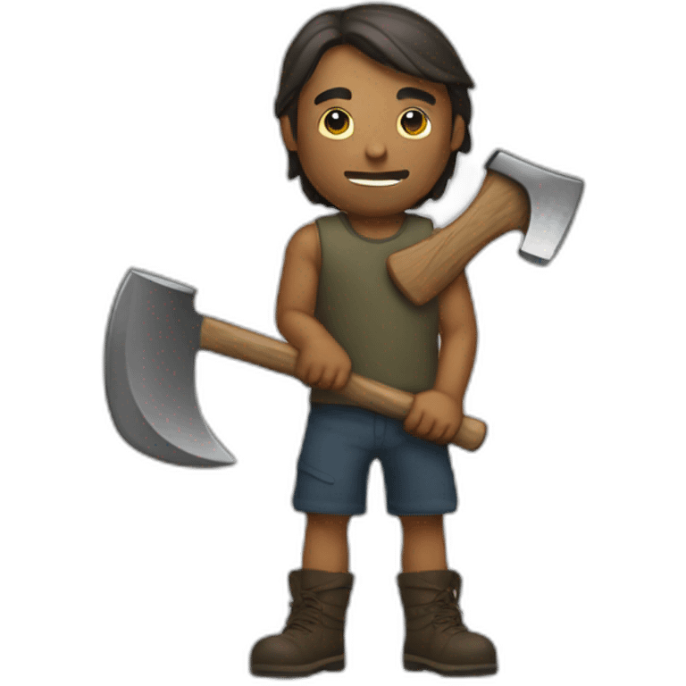 man with axe emoji