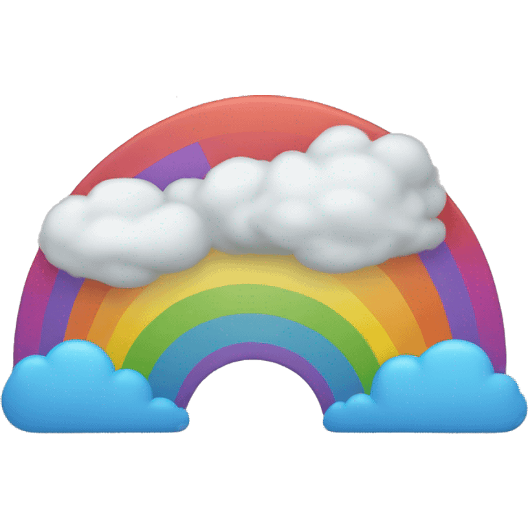 Rainbow with clouds  emoji