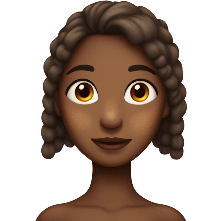 a girl with hyperpigmentation  emoji