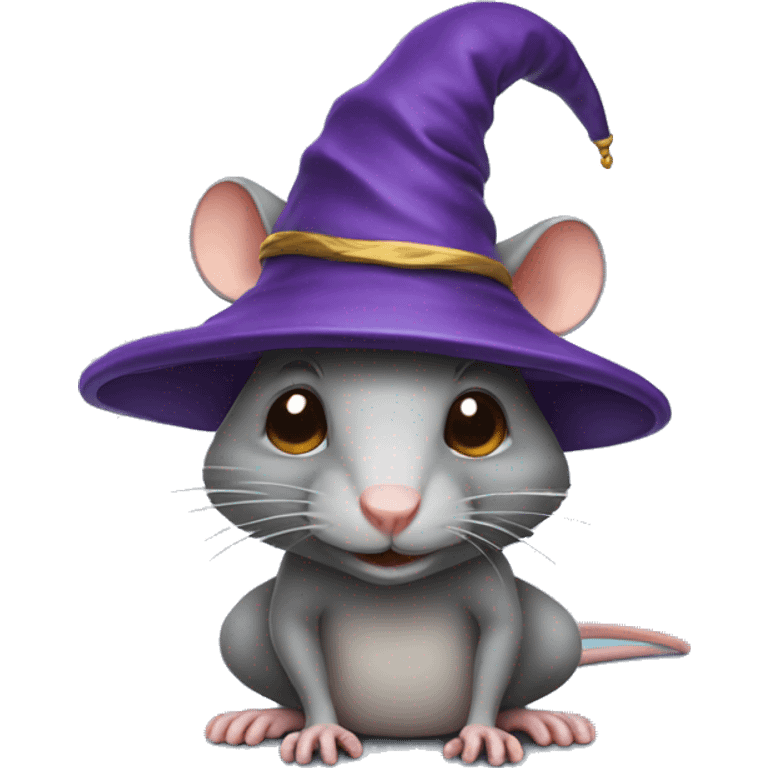 rat in a wizard's hat emoji