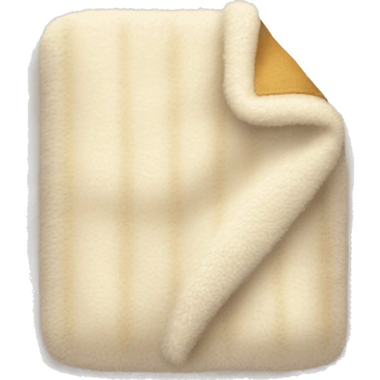 Fuzzy cream blanket emoji