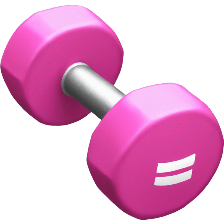 Pink dumbbell  emoji