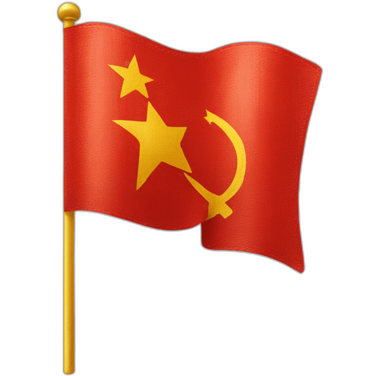 Soviet Union flag iPhone emoji stlye emoji