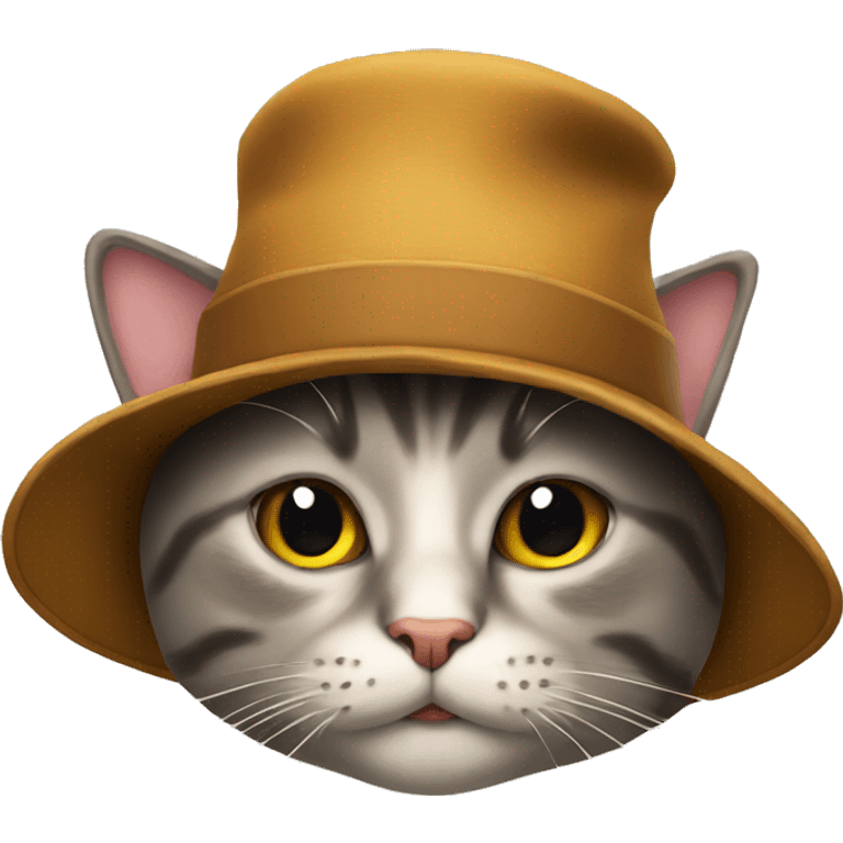 Cat with a hat emoji