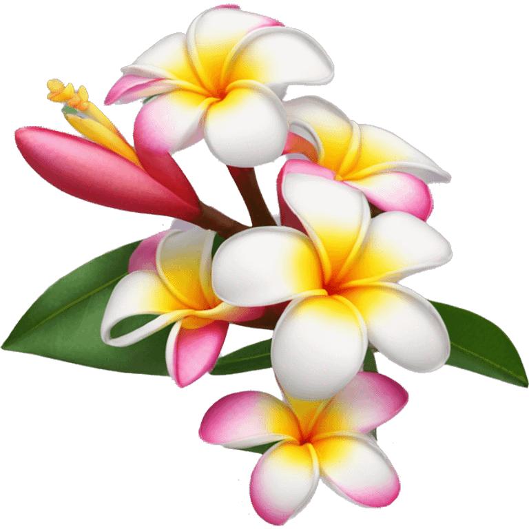 Plumeria flower emoji