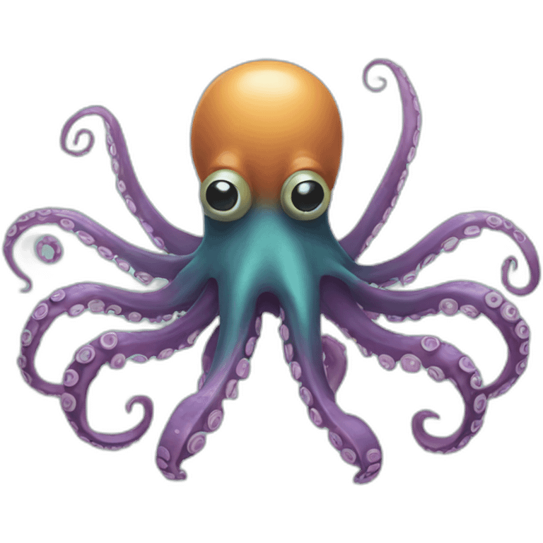 an octopus with robotic arms emoji