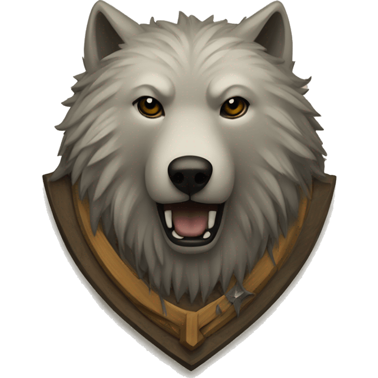 house emblem of family stark from game of thrones emoji