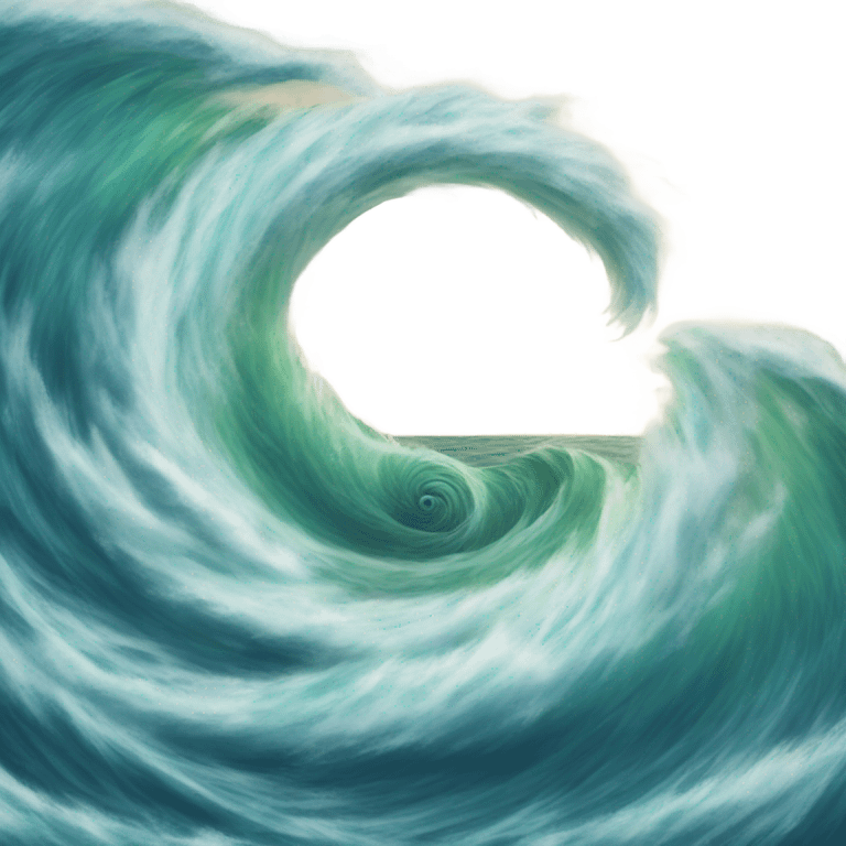 a whirlpool in the ocean emoji