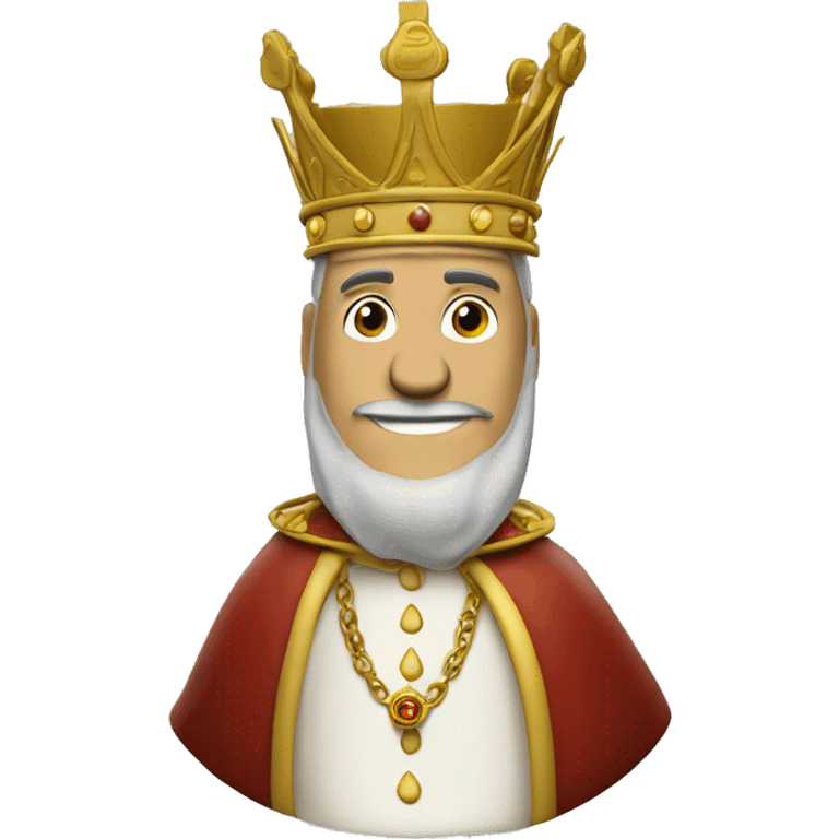 An aioli sauce bottle dressed as a king, with text saying Aioli clan emoji