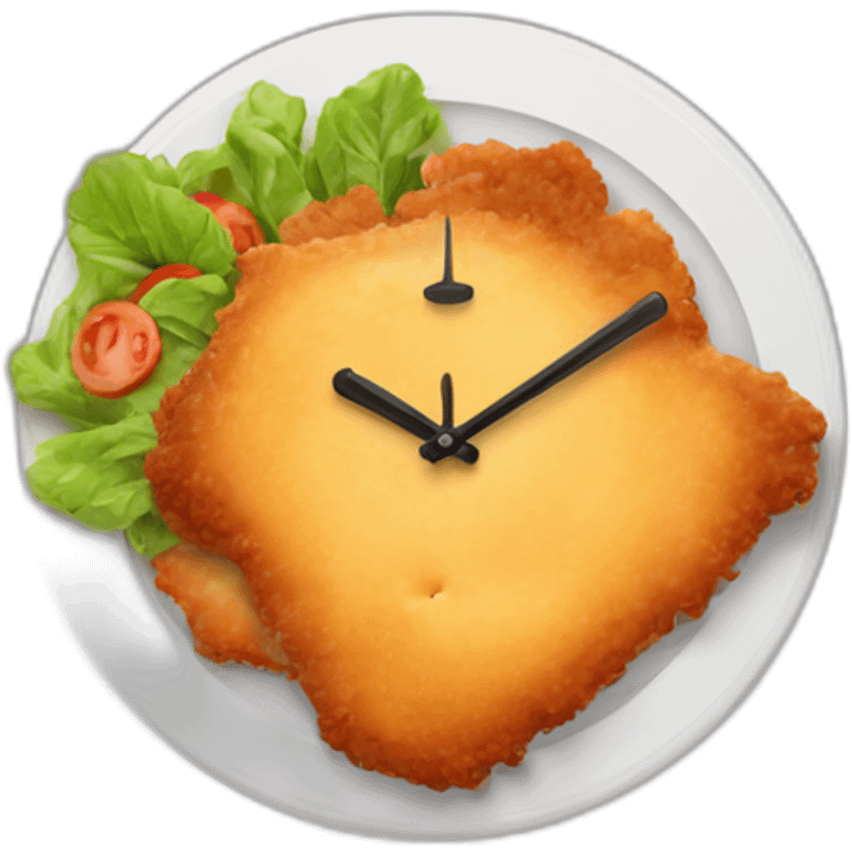 schnitzel-clock emoji