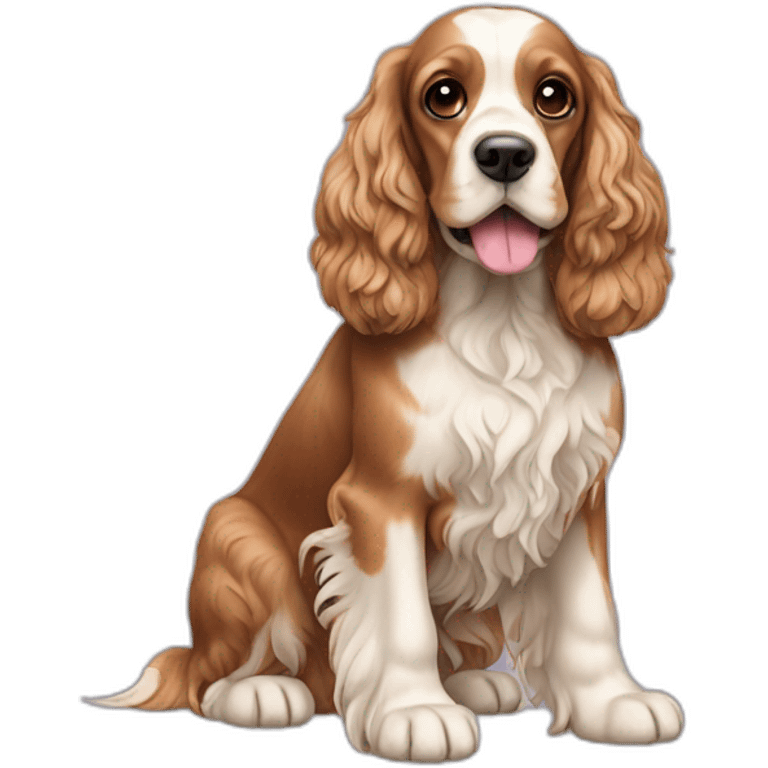 Dog-english-cocker-spaniel-full-body emoji