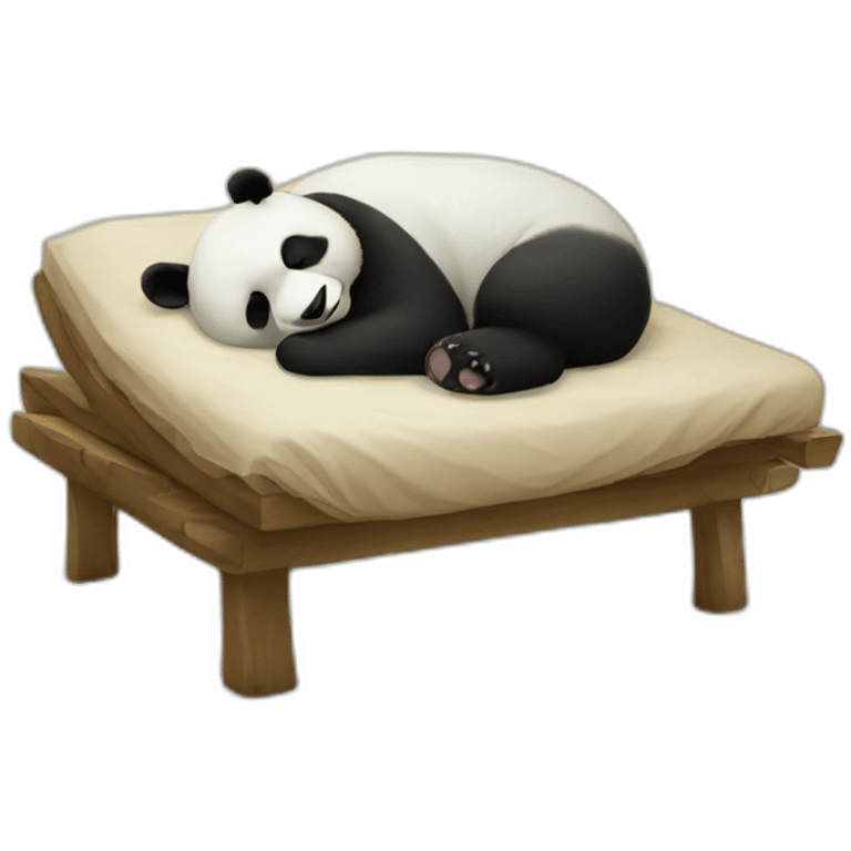 Panda sleeping emoji