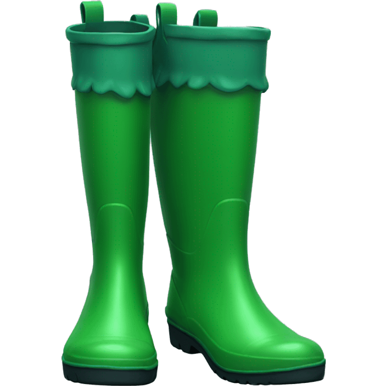 green rain boots  emoji