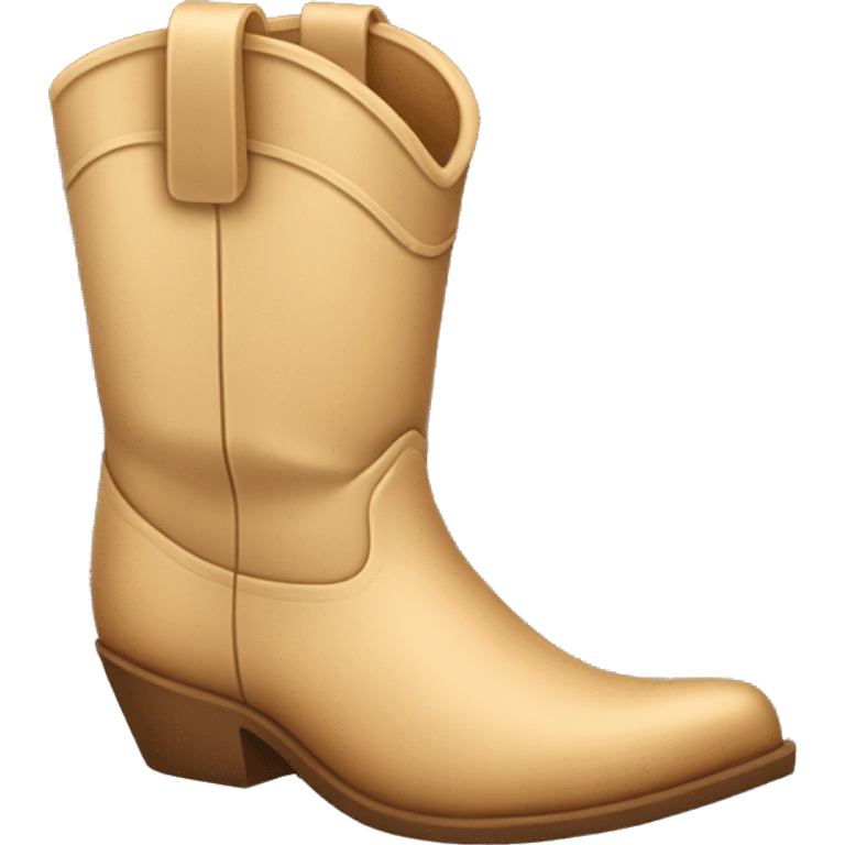 One set of beige cowboy boots emoji