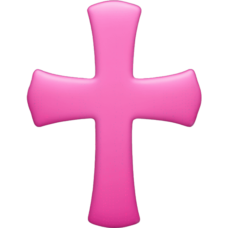 Catholic pink cross  emoji