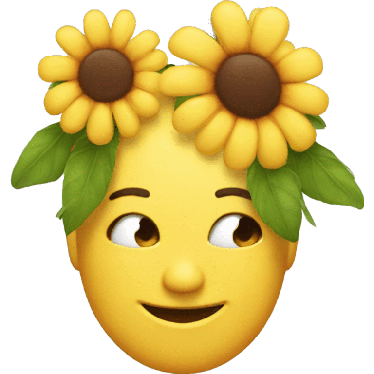 Emoji Whit flawers emoji