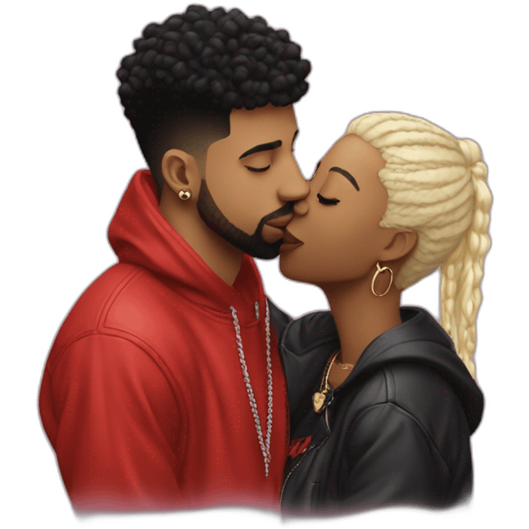 drake kissing 21 savage emoji