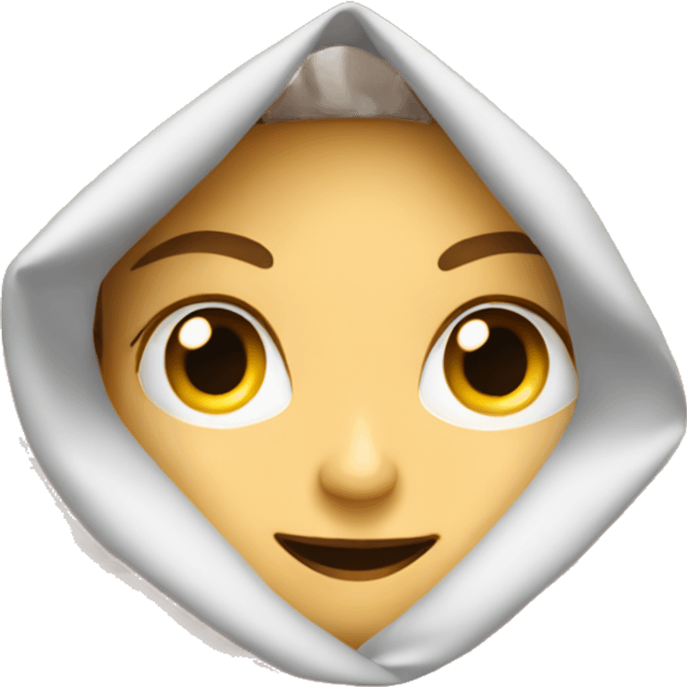 Lady spying on her neighbor emoji