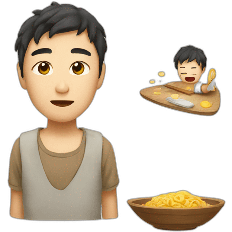 托尼熊吃包子 emoji