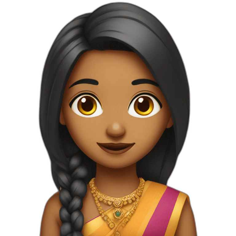 Cute indian girl emoji